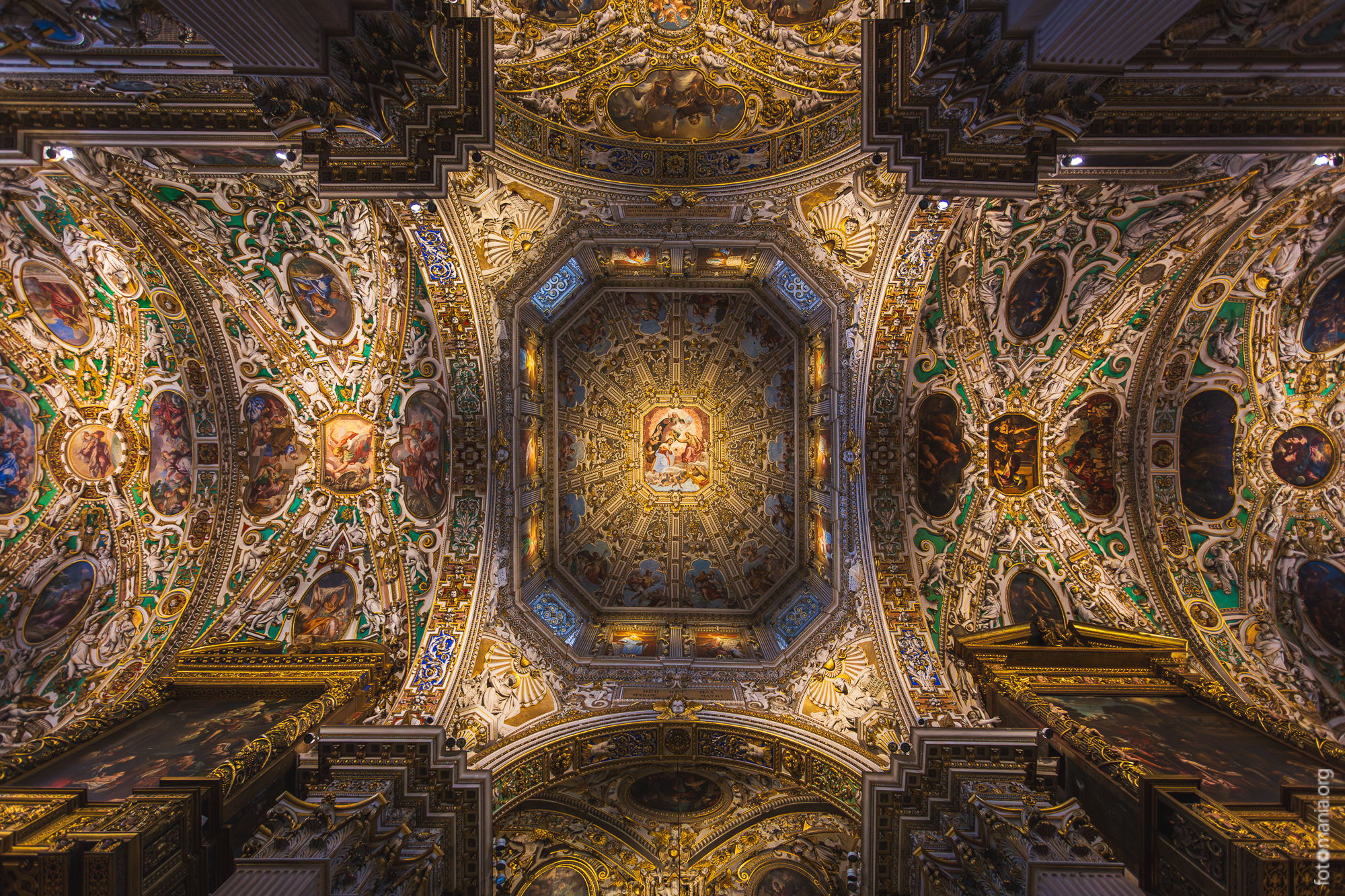 Ceiling of the Basilica di Santa Maria Maggiore, Italy