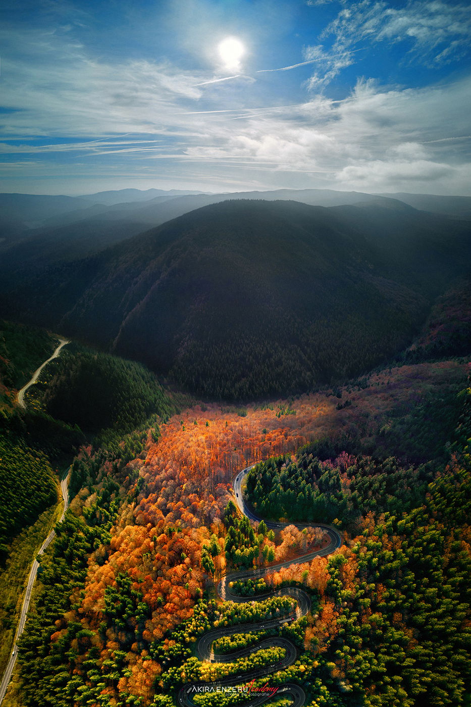 Cheia winding road, Romania