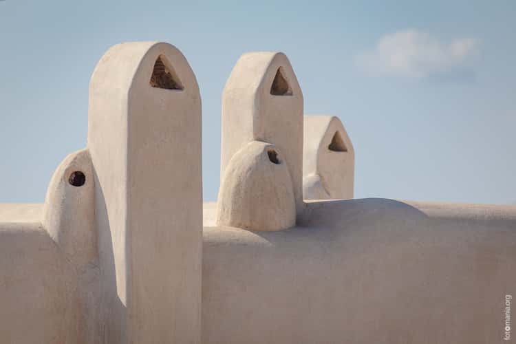 Details of building in Chora of Mykonos