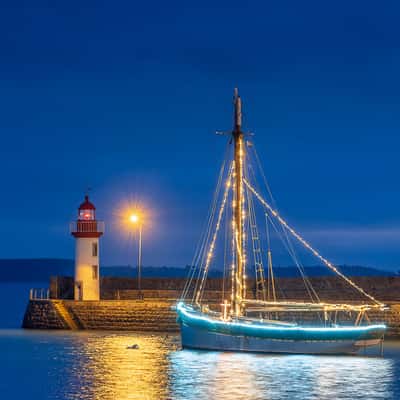 Erquy old harbor, France
