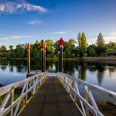 Five Pou [Pillars] Hamilton, Waikato, North Island, New Zealand