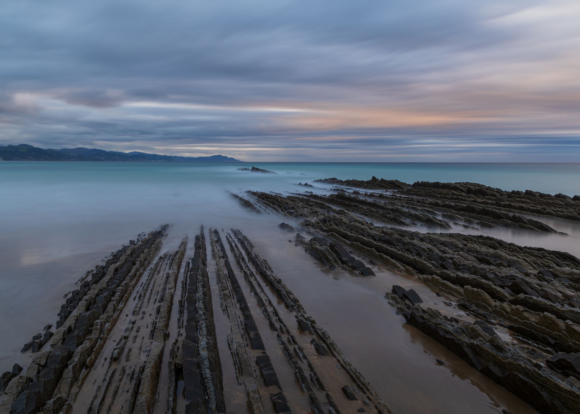 Flysch Zumaia Playa Itzurun,Zumaia, Spain