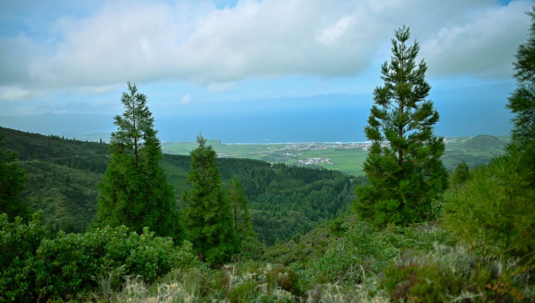 Green area surrounding 'Lagoa do Fogo', Portugal