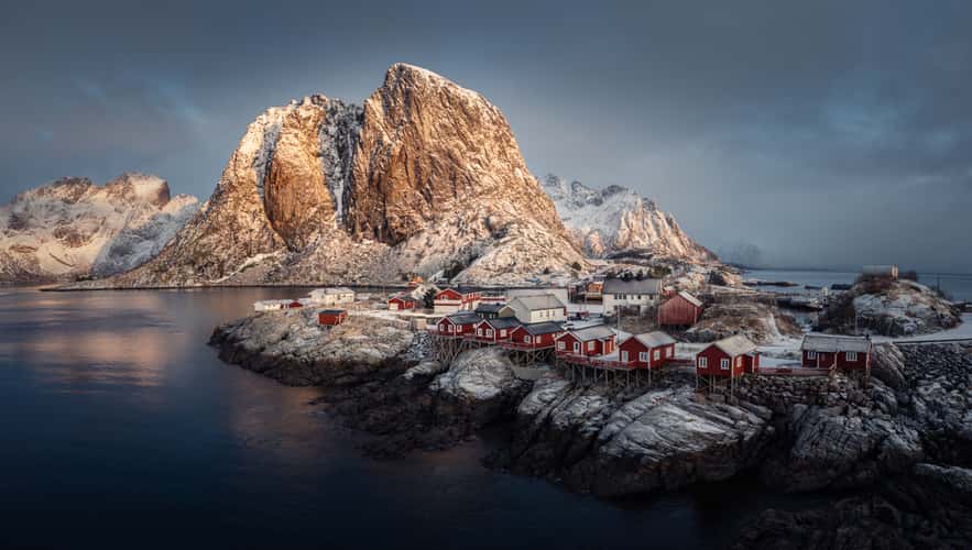 Hamnøy, classic view, Lofoten