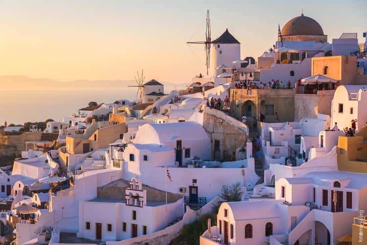 Iconic view of Oia, Santorini 