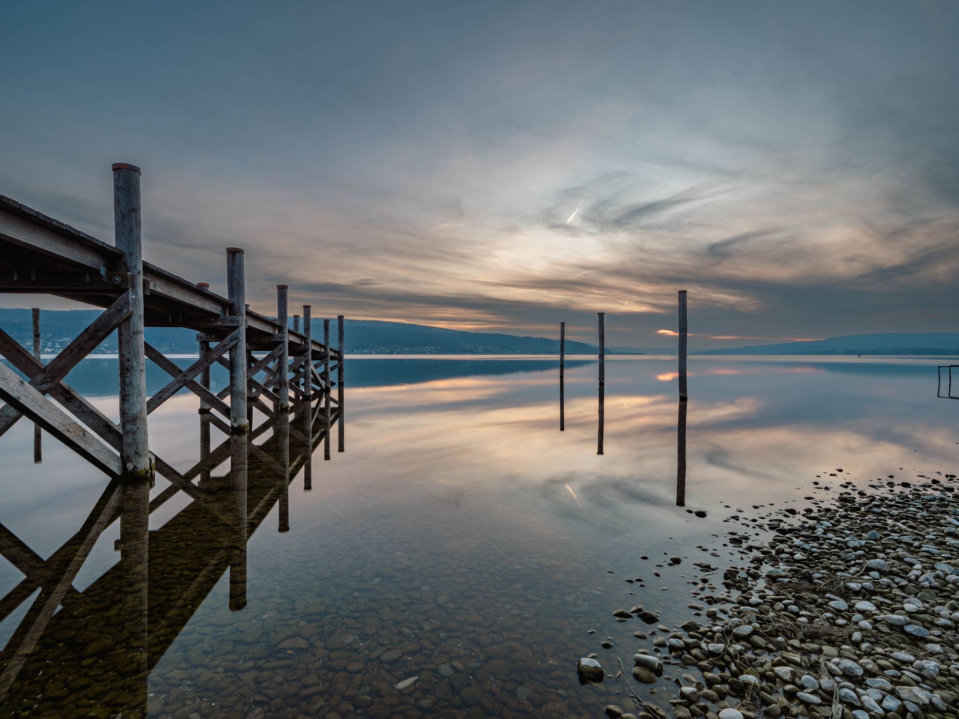 Jetty at Strandhotel Löchnerhaus, Germany