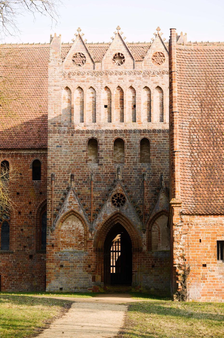 Exterior view of Chorin Monastery, Germany