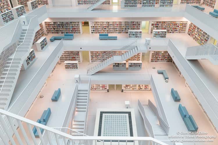 Inside City Library, Stuttgart
