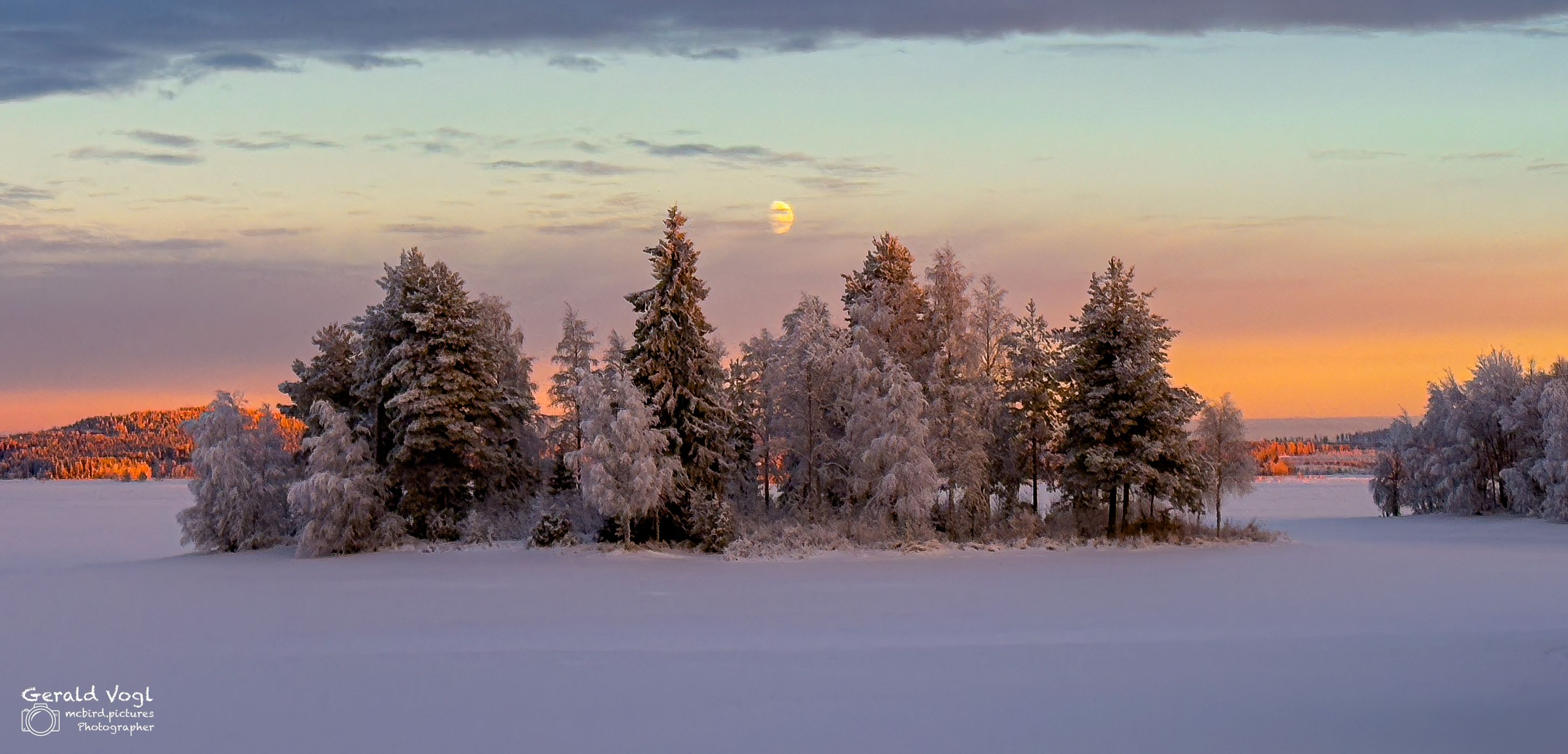 Morning mood in the Finnish winter, Finland