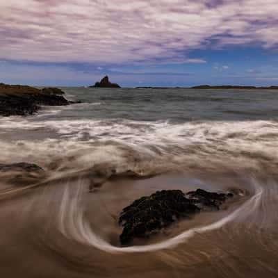 Ninepin Rock, Whatipu Beach, Whatipu, North Island, New Zealand