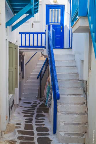 On the streets of Mykonos Chora