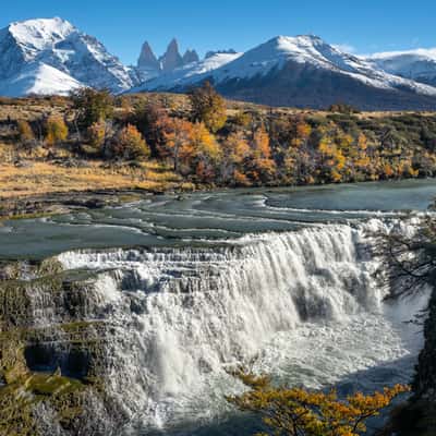 Paine river waterfall, Chile