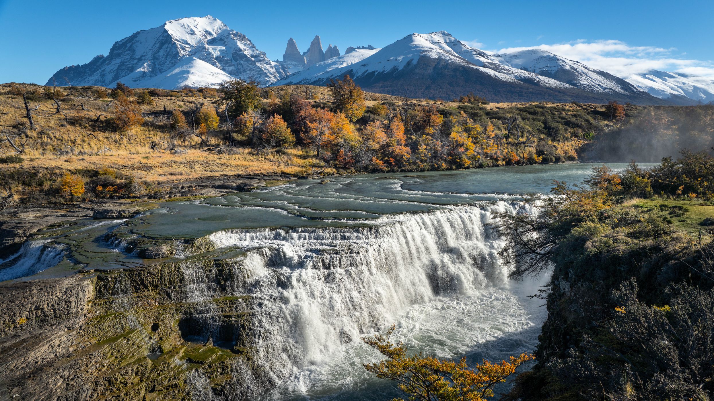 Paine river waterfall, Chile