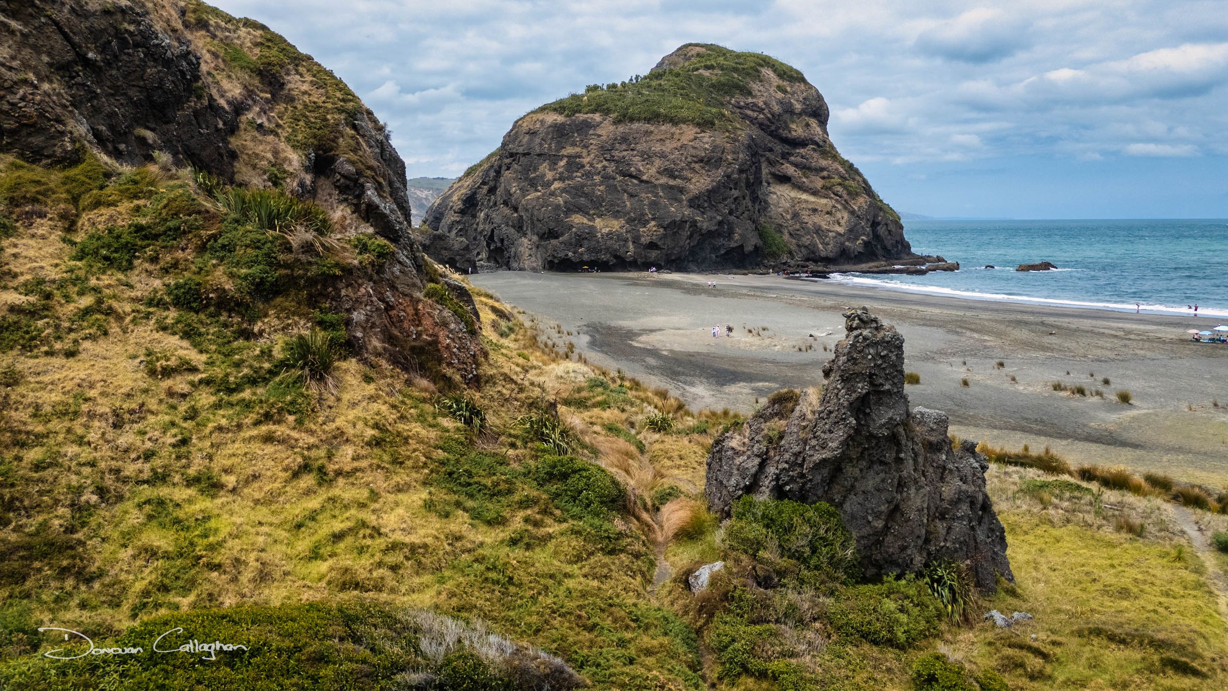 Paratutae Island, Whatipu Beach, Whatipu, North Island, New Zealand