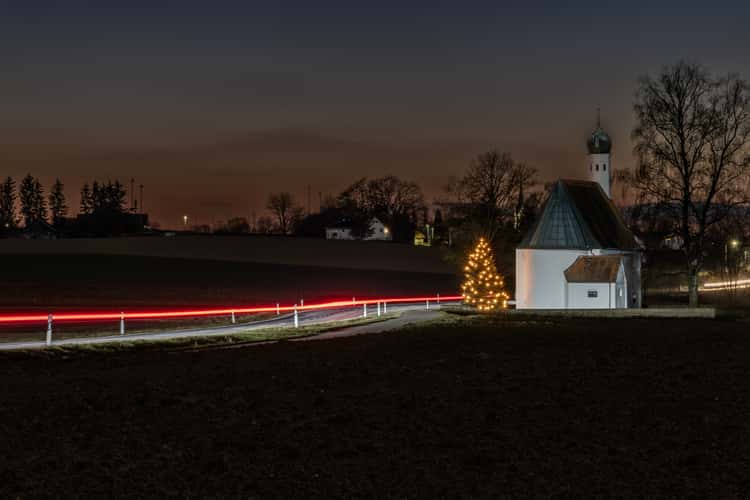 Pilgrimage Church at night