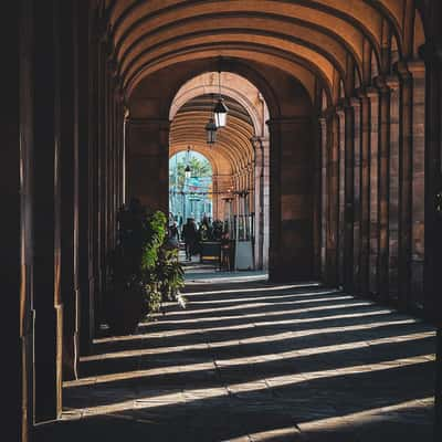 Exterior view of Santa Maria del Mar, Barcelona, Spain