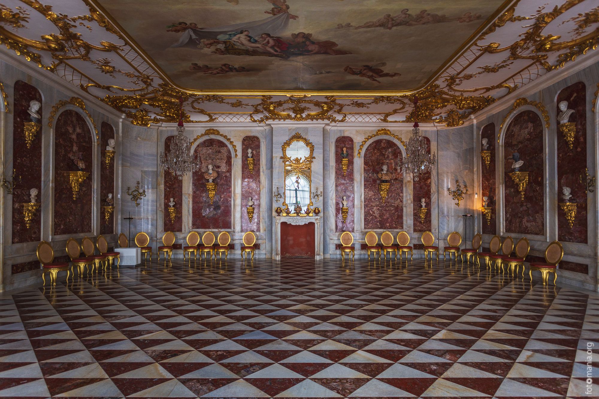 Schloss Sanssouci interiros, Germany