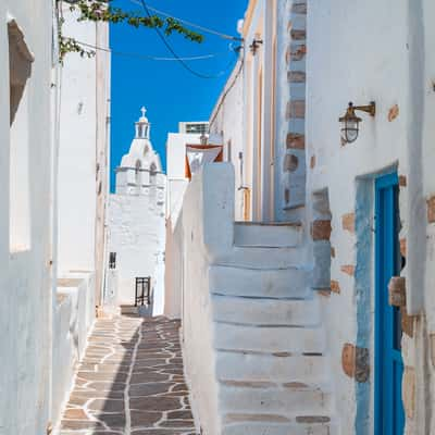 Streets of Marpissa village, Greece