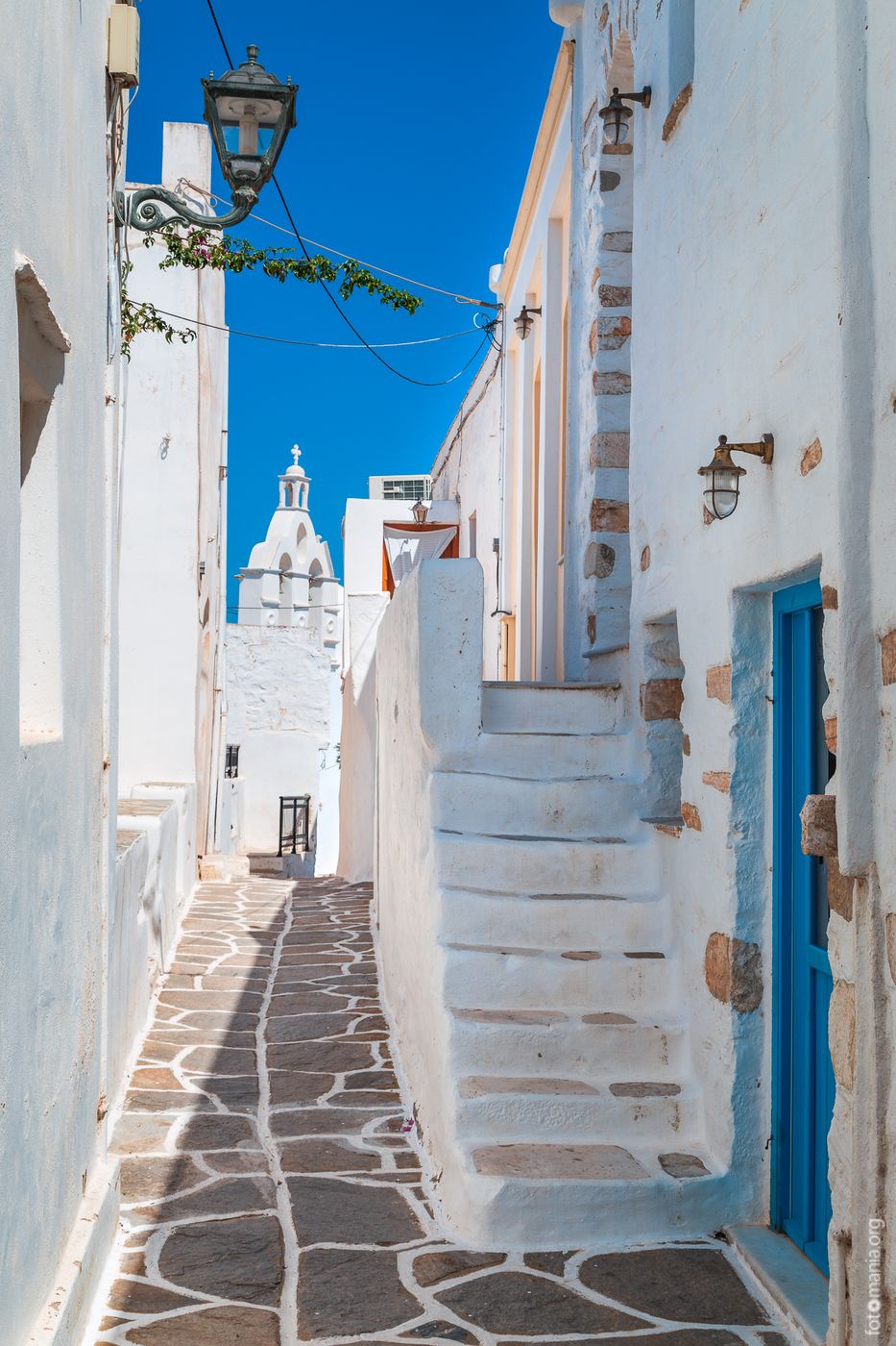 Streets of Marpissa village, Greece