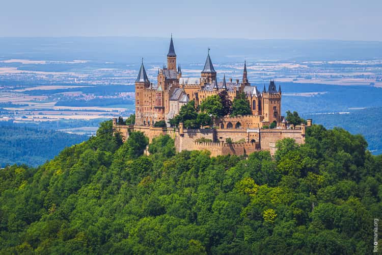 The view on Hohenzollern Castle from Zellerhorn Gipfel