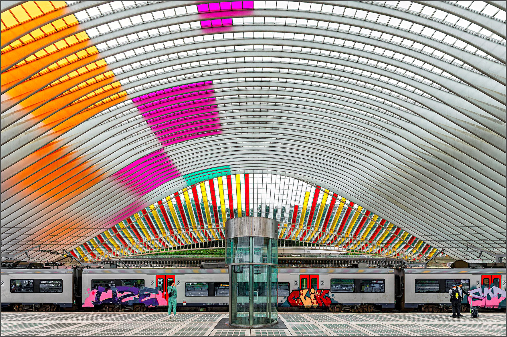 Train Station Liège-Guillemins, Liège, Belgium