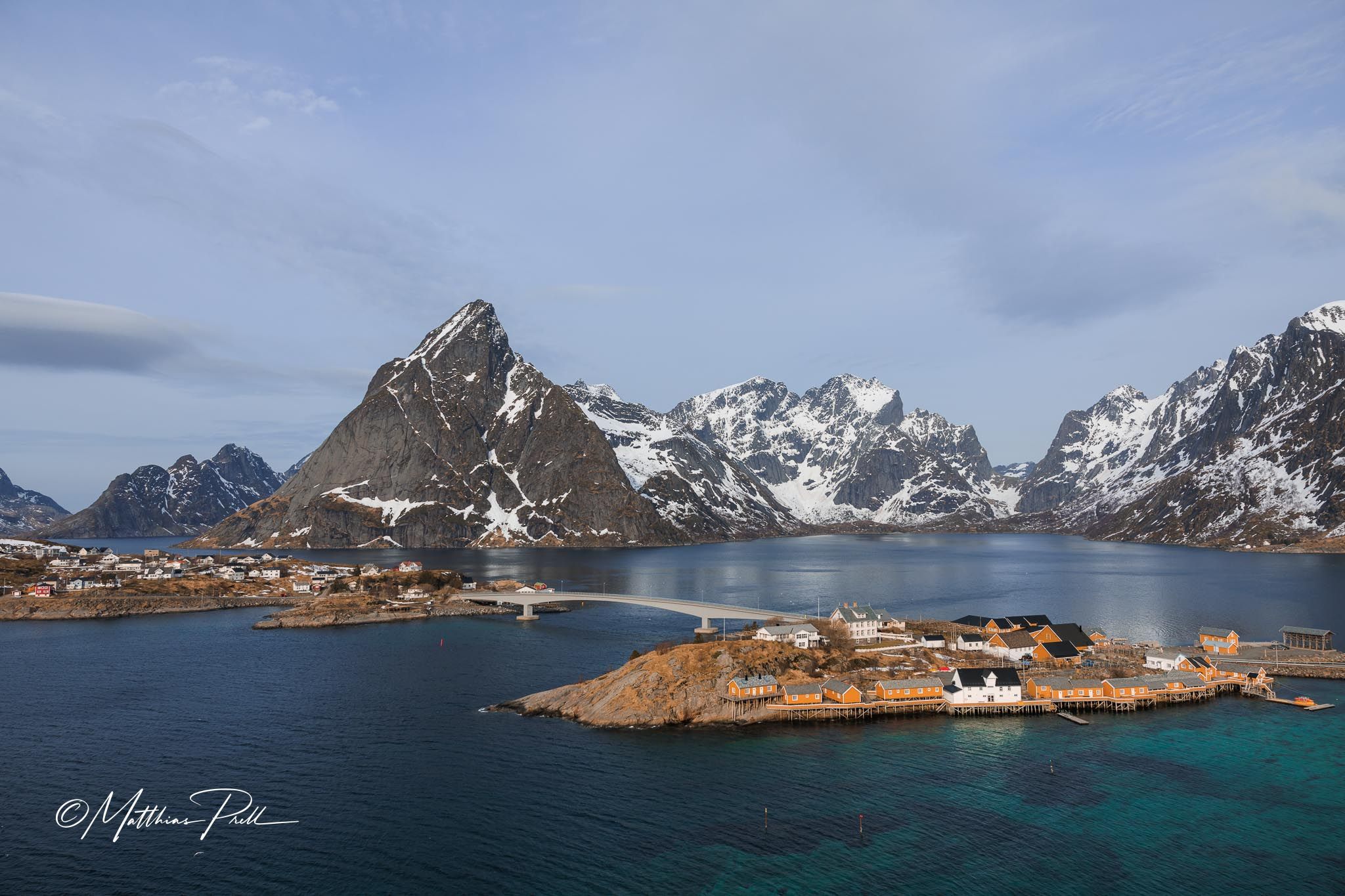 View of Sakrisøy, Norway