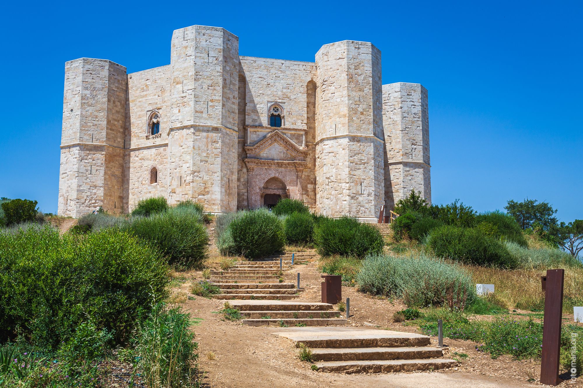 View to Castel del Monte, Italy