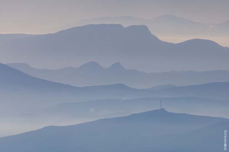 View to mountains surrounding Baeza