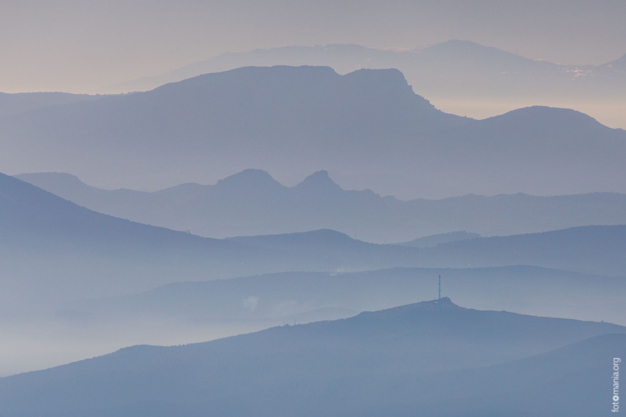 View to mountains surrounding Baeza, Spain
