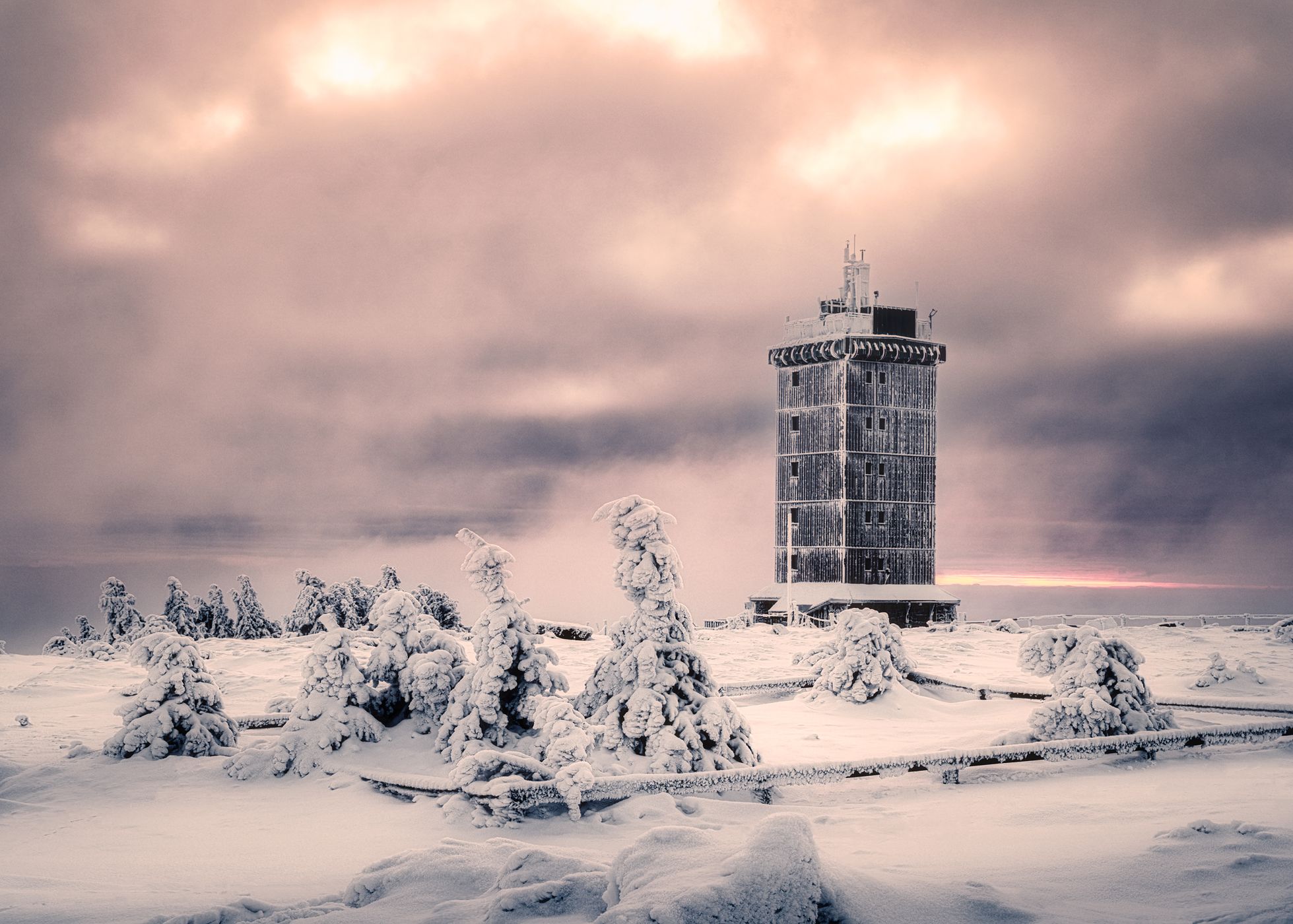 Winter morning on 1100m, Germany