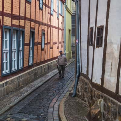 Wordgasse street in Quedlingburg, Germany