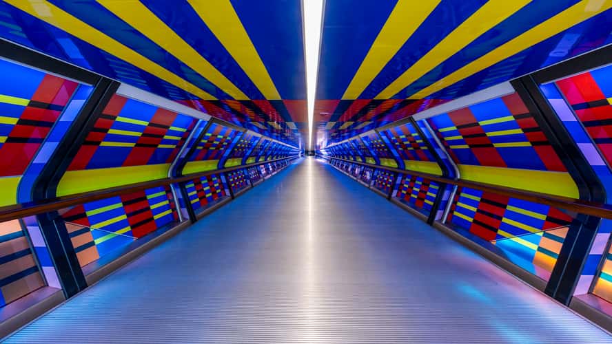 Adams Bridge, Crossrail Plaza, Canary Wharf, London