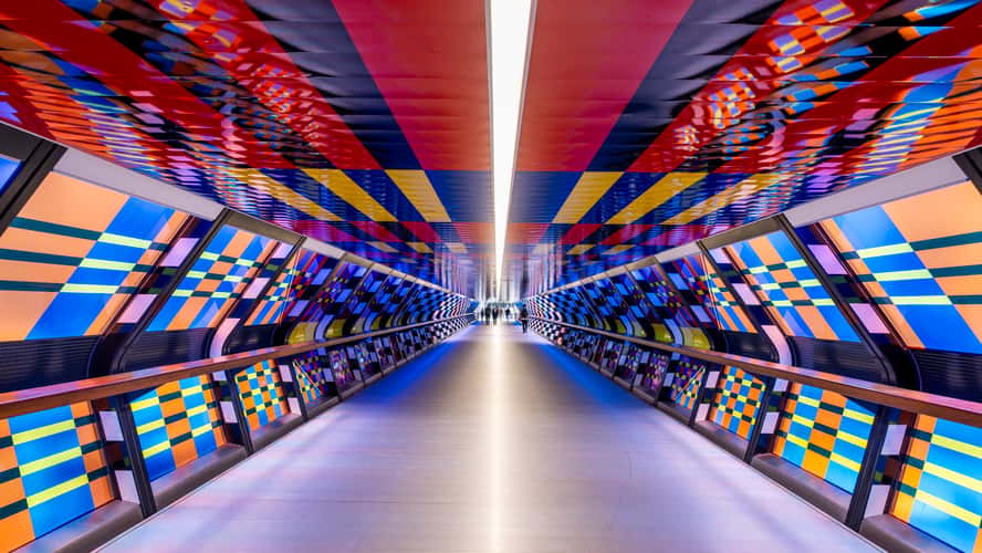 Adams Bridge, Crossrail Plaza, Canary Wharf, London