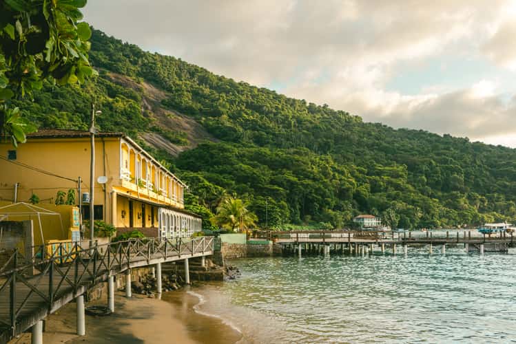 Beach view from Pousada do Preto at Ilha Grande - RJ