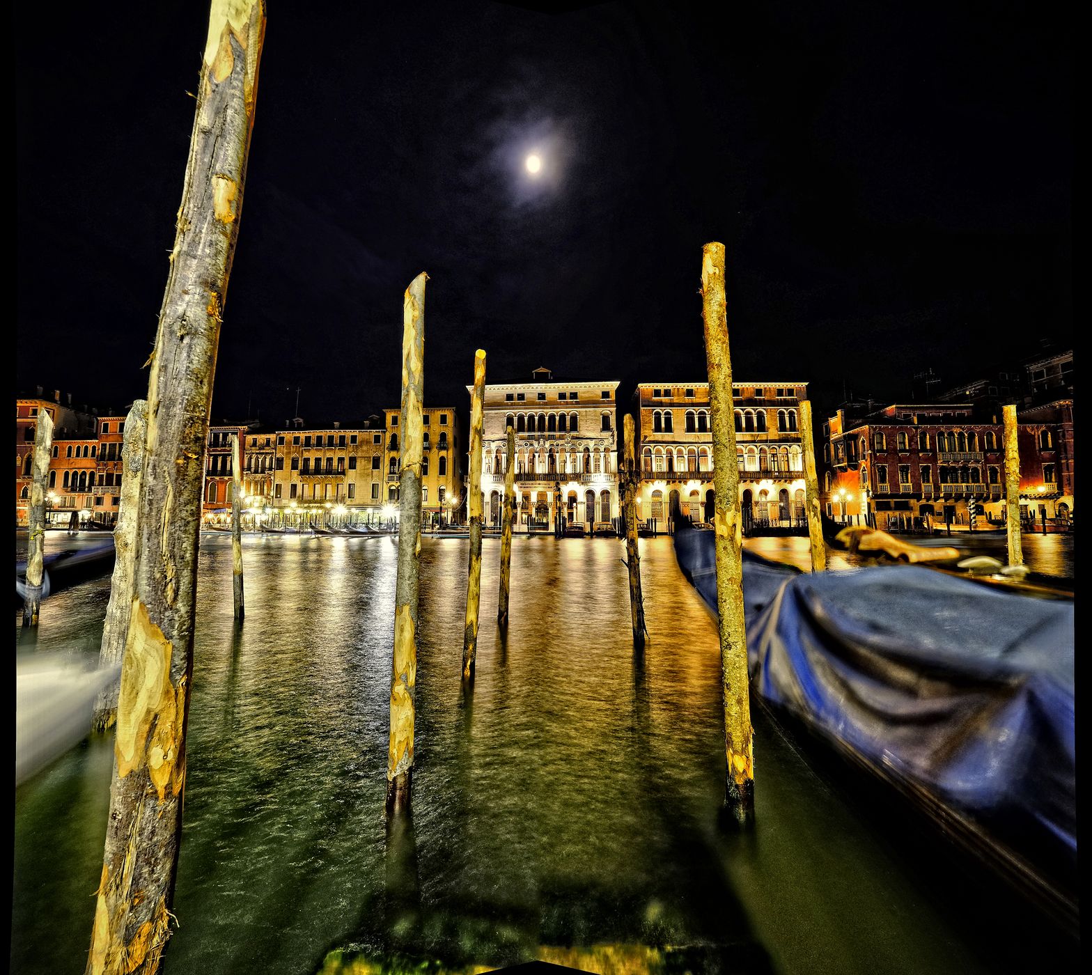 canale with gondola, Italy