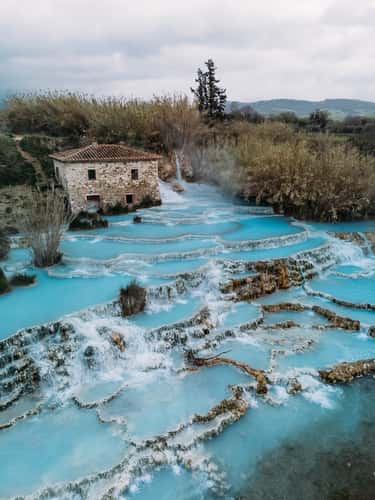 Cascate del Mulino Hot Springs Saturnia (Drone)