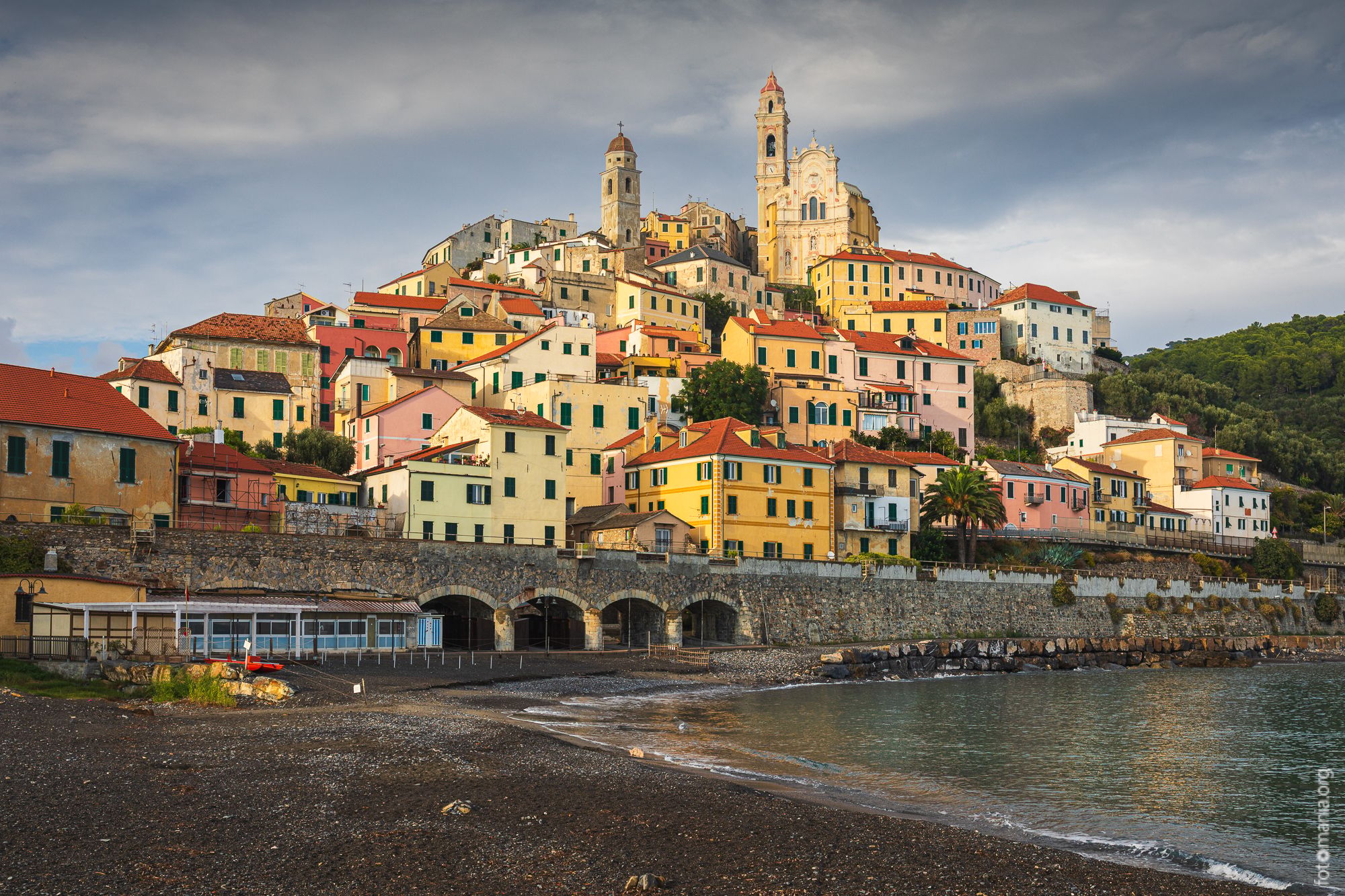 Cervo from Beach, Italy