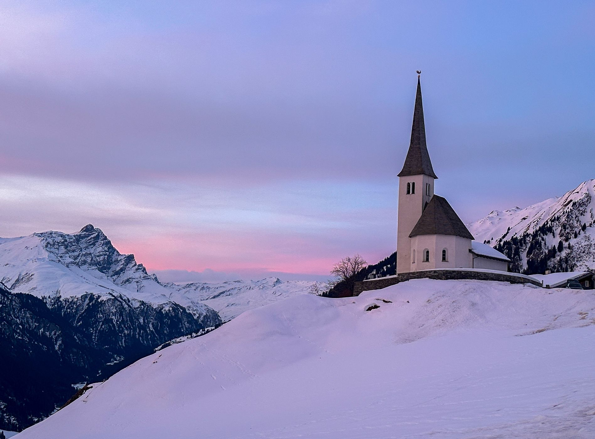 Church in Tenna/GR, Switzerland