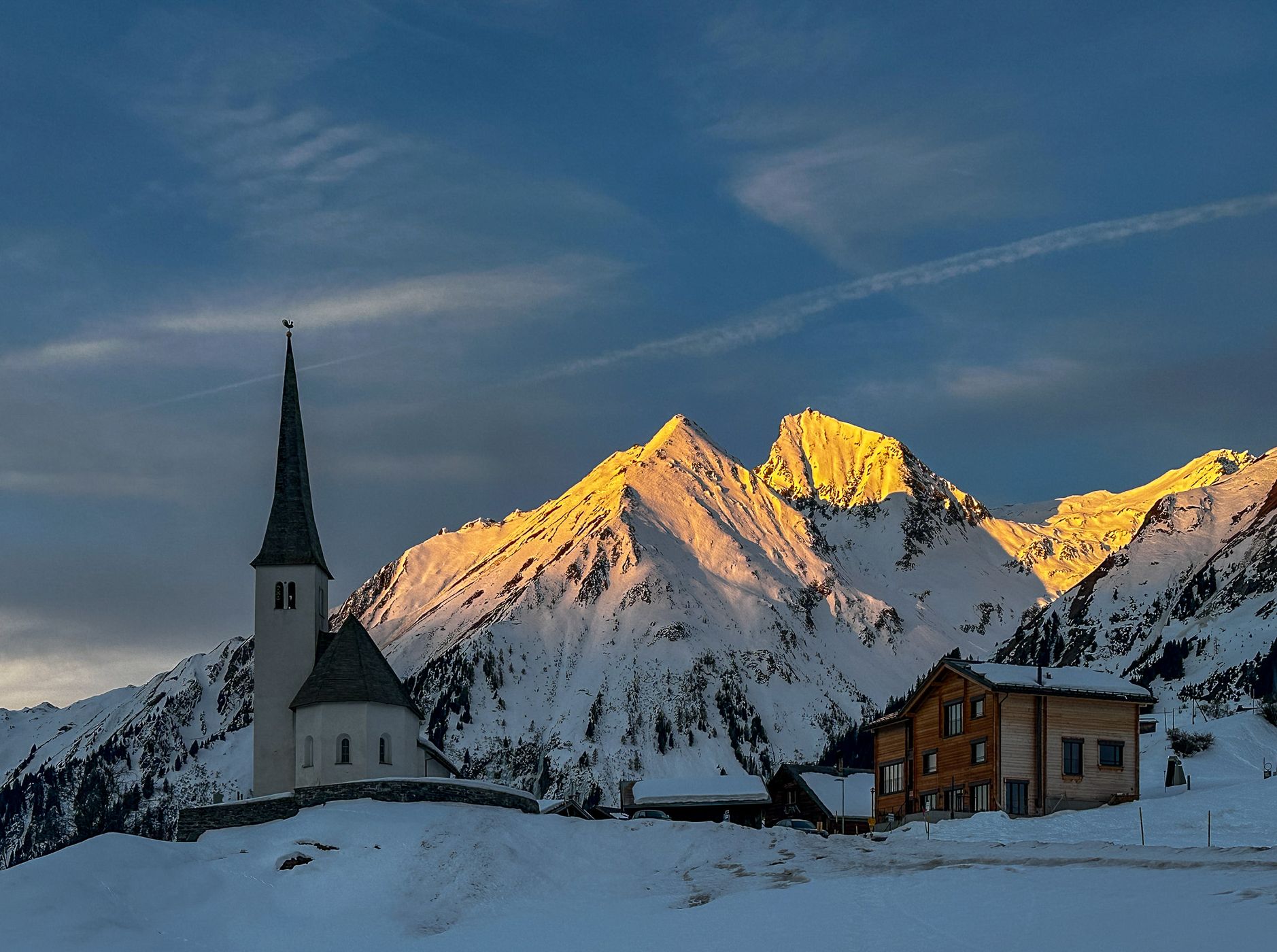 Church in Tenna/GR, Switzerland