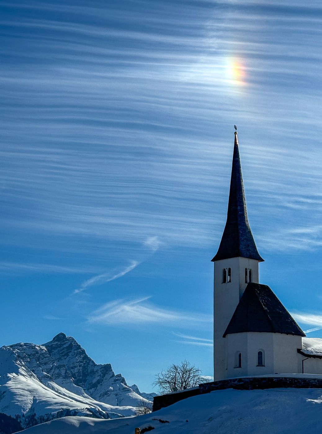 Church in Tenna/GR, Switzerland