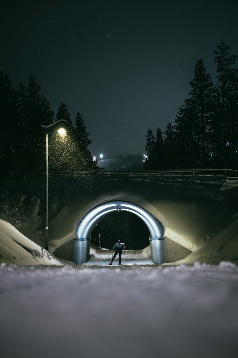 Cross-country skiing slopes, Levi, Finland