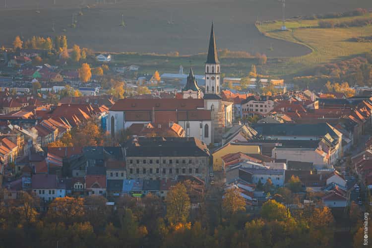 Distant view over Levoča town