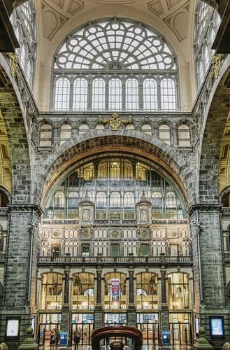 View from the Stairs, Entrance Hall, Antwerp Central Station