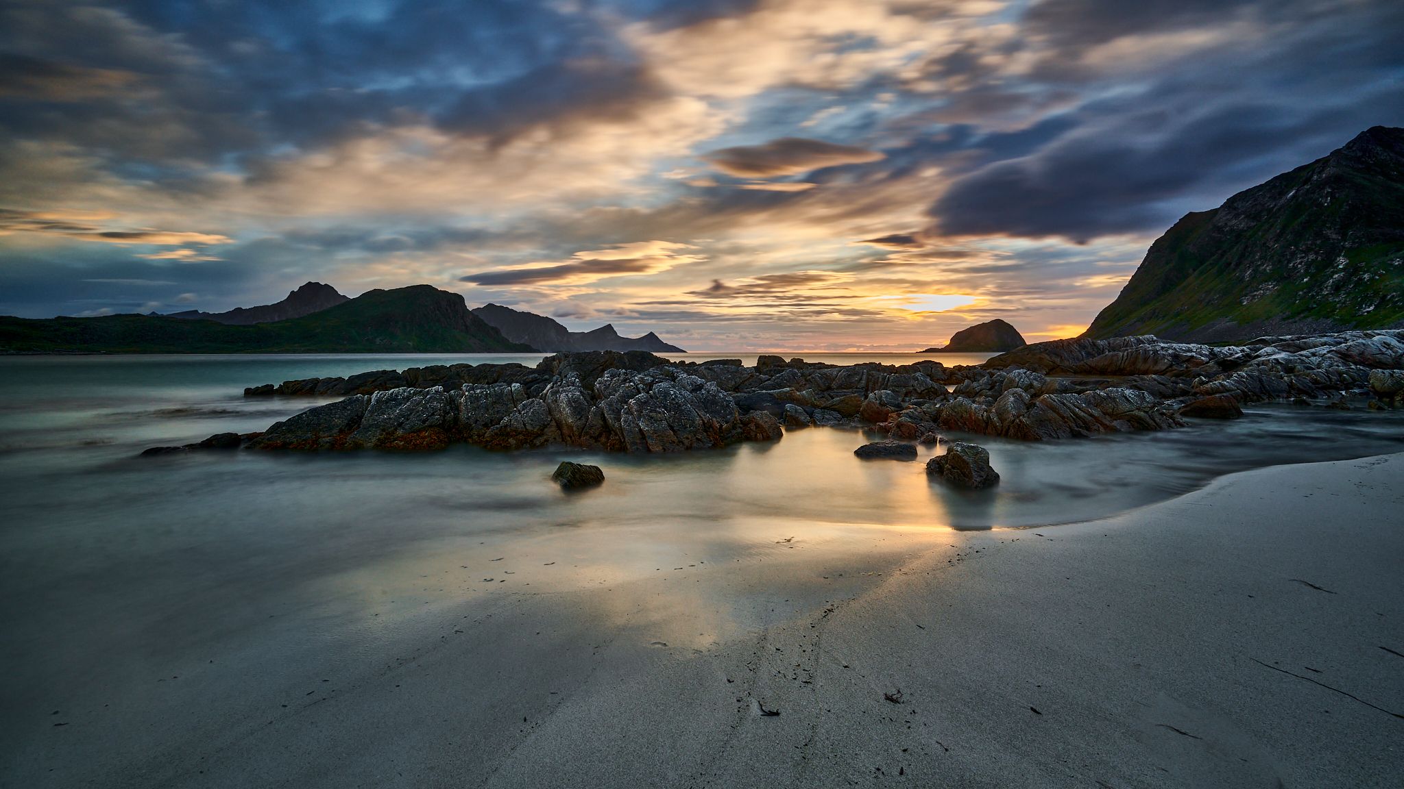 Haukland Beach, Lofoten, Norway