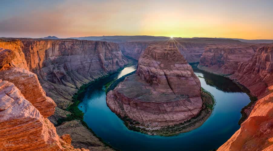 Horseshoe Bend at sunset, Arizona