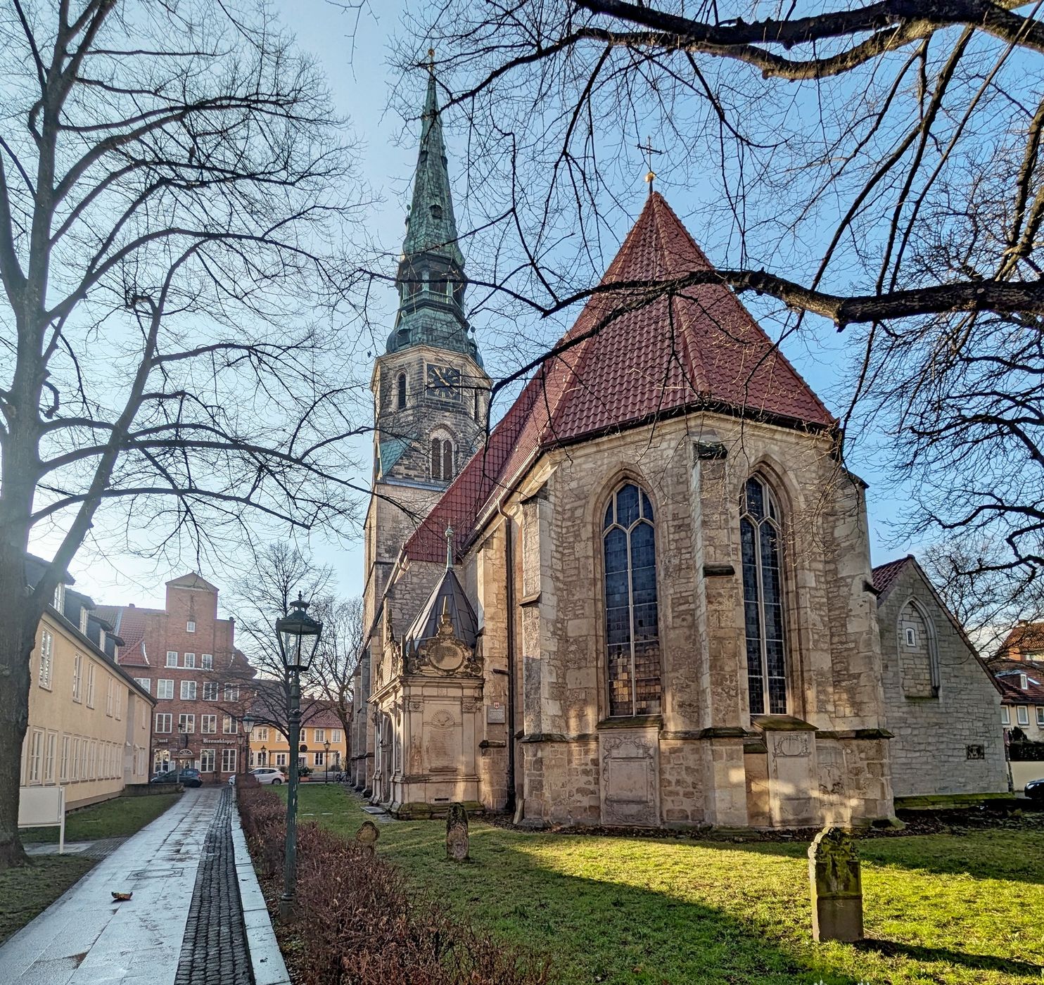 Kreuzkirche from Goldener Winkel, Germany