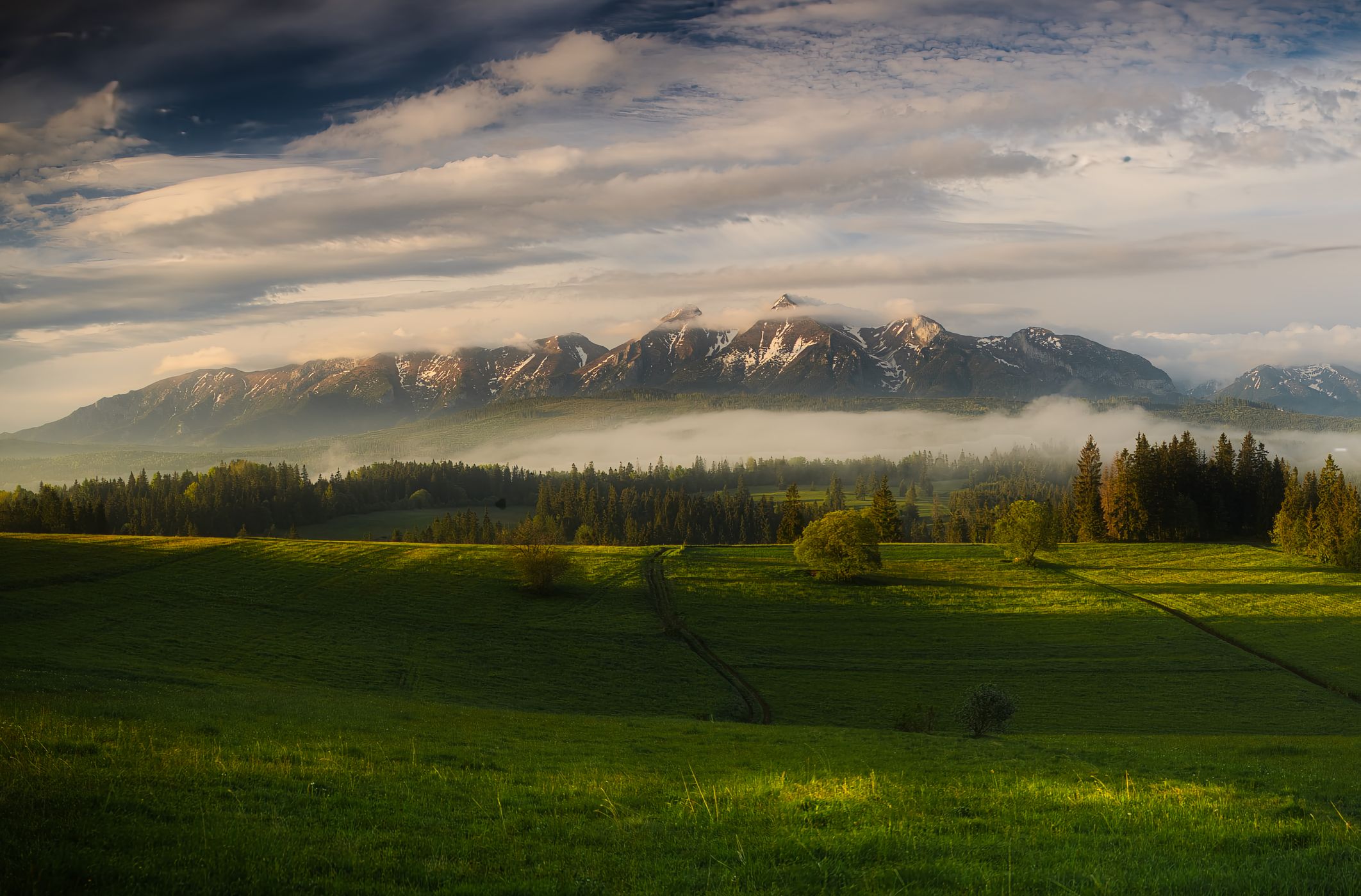 Łapszanka - panorama of Tatra mouintains, Poland