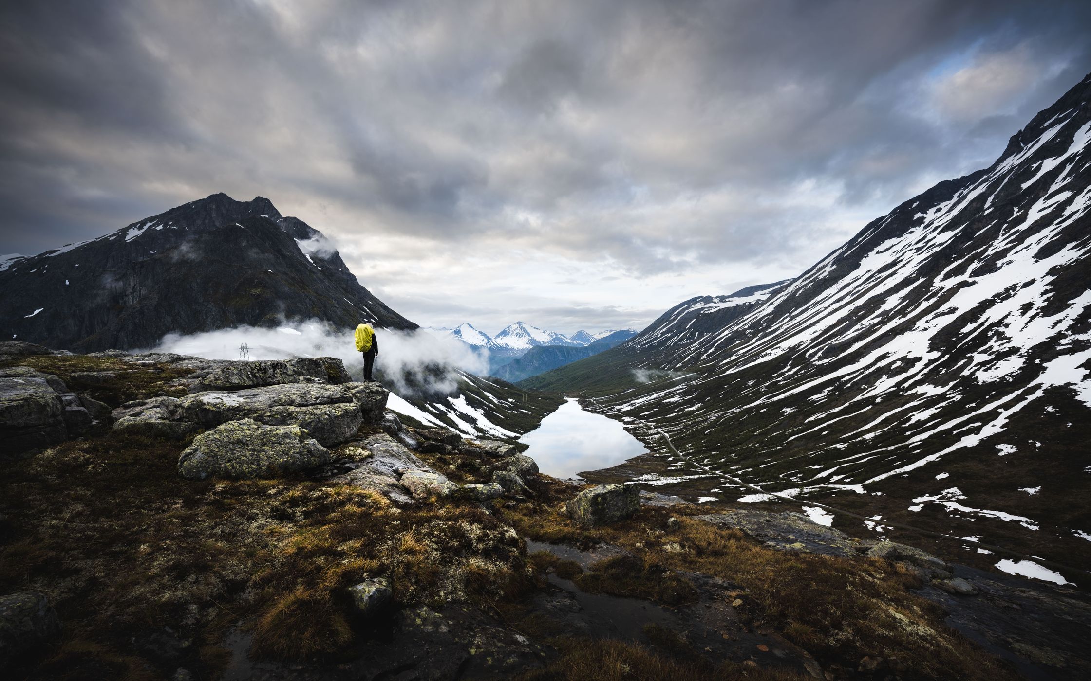 Litlefjellet, View towards Venjesdalsvatnet, Norway