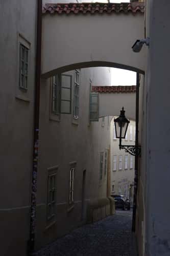 Lonely lane, Prague