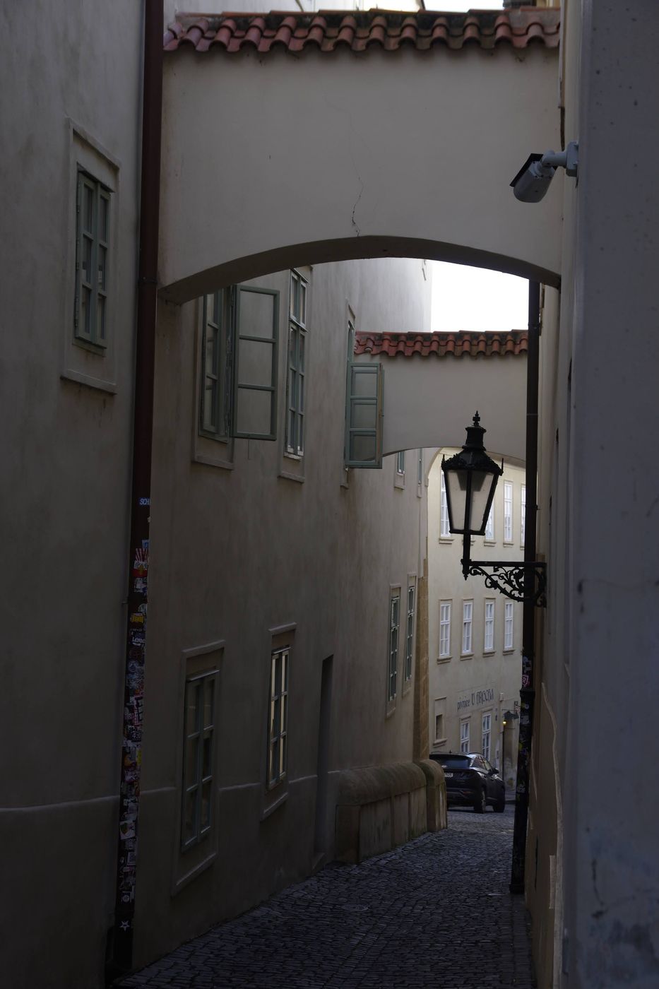 Lonely lane, Prague, Czech Republic